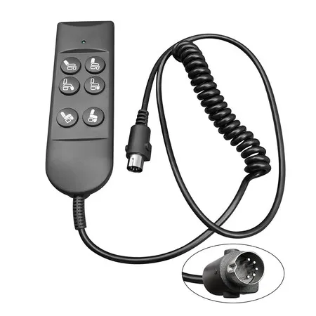 Lift Chair Remote Control for Home Power Recline Hand Control 6 Button Remote with 5-Pin Plug Extension Cable Fit for Okin Dewert Limoss Golden Catnapper