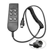 Lift Chair Remote Control for Home Power Recline Hand Control 6 Button Remote with 5-Pin Plug Extension Cable Fit for Okin Dewert Limoss Golden Catnapper