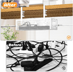 Under Desk Cable Management Tray,Cable Organizer,Cable Management Box,For Desk,Under Desk Storage For Office Home Desk Cable Raceway (White)