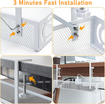 Under Desk Cable Management Tray,Cable Organizer,Cable Management Box,For Desk,Under Desk Storage For Office Home Desk Cable Raceway (White)