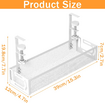 Under Desk Cable Management Tray,Cable Organizer,Cable Management Box,For Desk,Under Desk Storage For Office Home Desk Cable Raceway (White)