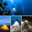 Underwater Lights Dive Light 84 LED High Power Dimmable Waterproof LED Video Light Waterproof 50M for Gopro Canon Nikon Pentax Panasonic Sony Samsung