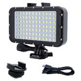 Underwater Lights Dive Light 84 LED High Power Dimmable Waterproof LED Video Light Waterproof 50M for Gopro Canon Nikon Pentax Panasonic Sony Samsung