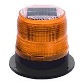 Solar Strobe Warning Safety Flashing Light, Ceiling Strobe Light, with Strong Magnetic Base Waterproof for Construction, Traffic, Yellow