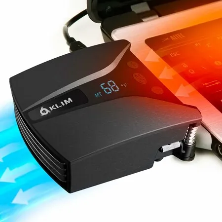 Tempest Laptop Cooler with Vacuum Fan, Gaming Laptop Fan with Display, 4000 RPM Portable Compatible with Laptop Cooling Pads