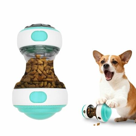 Dog Treat Dispensing Toy,Interactive Puzzle Slow Feeder Toy for Small & Medium Dogs, Mental Enrichment & Training Game Green