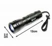 Sansai 1W LED Aluminium Torch Flashlight - Black