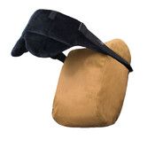 Sleeper Hold Travel Pillow, Real Sleeping Experience on Long Flights, Head Strap with Eye Mask, Super Soft, Lightweight, Easy to Carry