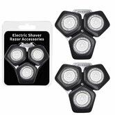 2 Pcs SH71/50 Shaving Heads Compatible with Philips Shavers Series S5000, S7000, Black
