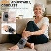 Foot Massager 2 in 1 Warming Wrap Relax & Renew Foot & Ankle Massager with 3 Modes & 4 Heat Levels,Portable for Home or Travel 2pack
