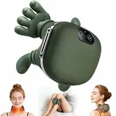 Shoulder and Neck Massager,Bionic Heated Massager,Neck Massager with Fingers,4D Kneading Massage,Simulates a Real Palm Massage