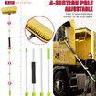 Car Wash Brush With Long Handle Car Wash Kit With Tire Brush Tower, Window Squeegee Chenille Microfiber Detailing Brushes Kit Supplies For Car(12 Pcs)