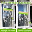 Car Wash Brush With Long Handle Car Wash Kit With Tire Brush Tower, Window Squeegee Chenille Microfiber Detailing Brushes Kit Supplies For Car(12 Pcs)