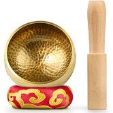 Tibetan Singing Bowl Set Meditation Sound Bowl Cushion with Wooden Striker for Yoga,Meditation & Relaxation,Mindfulness,Chakra Healing,Stress Relief