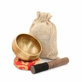 Tibetan Singing Bowls Set,Singing Bowls,Meditation Sound Bowl Handcrafted in Nepal,For Yoga,Meditation,Mindfulness,Healing & Chakra Balancing