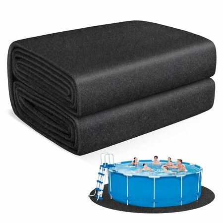 Thickened Pool Liner Pad for Above Ground Pool, 13 FT Round Under Pool Mat Padding, Pool Ground Pad Mat Under Pool for Pool Bottom Prevent Punctures