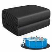 Thickened Pool Liner Pad for Above Ground Pool, 10 FT Round Under Pool Mat Padding, Pool Ground Pad Mat Under Pool for Pool Bottom Prevent Punctures