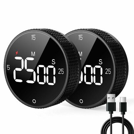 Rechargeable Magnetic Kitchen Timer,Building 800mAh Battery Large ...