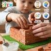 Mini House Building Kit Real Bricks Tiles STEAM DIY Craft Christmas Birthday Gift Educational Construction Toy 432pcs