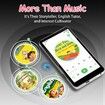 MP3 Player with Bluetooth and WiFi,32GB Storage & Android OS,4In Touch Screen,FM Radio,Kids MP3 & MP4 Player with Spotify,Amazon Music,Play Store (Black)