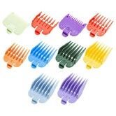 10 Professional Hair Clipper Guards Cutting Guides Compatible with Most Wahl Clippers with Organizer, Color Coded Clipper Combs Replacement