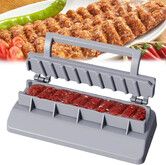 Kebab Maker BBQ Meat Skewer Machine Kebab Press Maker Reusable Plastic BBQ Skewer Maker Kebab Preparation Bbq Tool Outdoor Barbecue Party Gadget