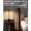 2Pcs Cordless Table Lamps, Rechargeable 1200mAh Battery Powered Outdoor Table Lamps for Restaurant, Patio, Bedroom, Bedside Night Lamp, Black