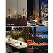 2Pcs Cordless Table Lamps, Rechargeable 1200mAh Battery Powered Outdoor Table Lamps for Restaurant, Patio, Bedroom, Bedside Night Lamp, Black