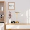 2 Pcs Cordless Table Lamps Rechargeable, 2000mAh Portable LED Table Light, for Patio, Restaurant, Home, Outdoor, Gold