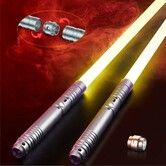 2Pack FX Dueling Lightsaber Battle Sounds Metal Hilt 15 Colors Changeable 3 Modes 2 in 1 Light Sabers Perfect Christmas Halloween Present for Kids