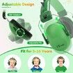Ear Defenders Children, Kids Ear Defenders for Autism, Toddler, Children Age 3 to 16 Years Old for Concerts, Air Shows, 28dB SNR, Green