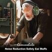 Noise Reduction Ear Protection Ear Muffs, Shooting Ear Protection, SNR 28dB Noise Cancelling Headphones for Men Women Kids Autism, Green