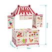 Kids Ice Cream Toy Set Pretend Role Play Kitchen Food Cardboard Building Kit STEM Educational Learning Interactive Preschool Activity Centre Shop 3+