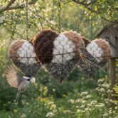 Handmade Alpaca Fiber Bird Nesting,Birds Nests Material Holder,Winter Tree Shelter for Wild Bird,Hummingbird Houses Nest Boxes Gifts 3 Pcs
