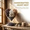 Handmade Alpaca Fiber Bird Nesting,Birds Nests Material Holder,Winter Tree Shelter for Wild Bird,Hummingbird Houses Nest Boxes Gifts 2 Pcs