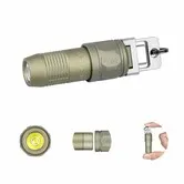 Rechargeable EDC Flashlight,80 Lumens Mini LED Keychain Light,Easy take with Pocket or Attach to Keyring,Bag,for Everyday Carry and Emergency