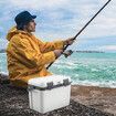 15L Hard Ice Cooler Box Chest Portable Insulated Lunch Coolbox Container Home Travel Caravan Camping Picnic Fishing Hot Cold Food Drinks with Handle