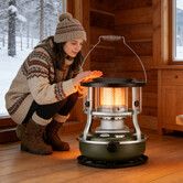 2 in 1 Kerosene Heater Stove Portable Adjustable Camping Heating Cooking Indoor Space Home Garage Outdoor Winter Ice Fishing Tent Emergency Cooker