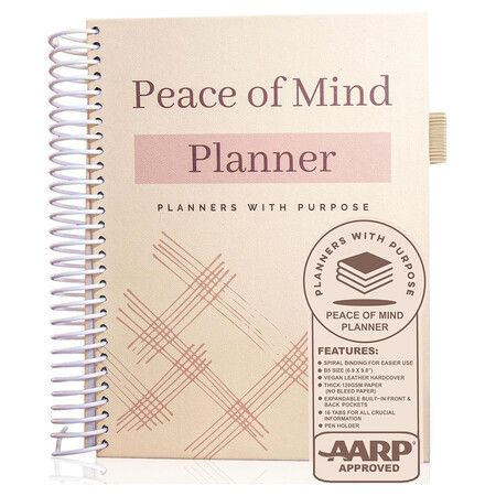 End of Life Planner, Guided Final Arrangements When I'm Gone Workbook Organizer Notebook for Beneficiary Info, Will Preparation, Last Wishes, B5