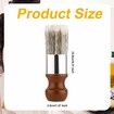 Salve Brush for Furniture, Wood Furniture Brush with Comfortable Handle Durable Salve Wax Brushing Tool for Leather for Furniture Home Leather