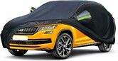 SUV Cover Polyester Car Cover Waterproof All Weather, UV Protection Rainproof Windproof Outdoor Indoor Full Car Cover Universal Fit, 190-201 IN