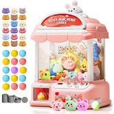 Large Claw Machine,Musical Electronic Arcade Game Console with Adjustable Sound Christmas Birthday Gift for Kids,Includes 30 Toys and 20 Surprise Eggs