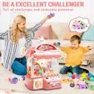 Large Claw Machine,Musical Electronic Arcade Game Console with Adjustable Sound Christmas Birthday Gift for Kids,Includes 30 Toys and 20 Surprise Eggs