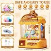 Large Claw Machine,Musical Electronic Arcade Game Console with Adjustable Sound Christmas Birthday Gift for Kids,Includes 30 Toys and 20 Surprise Eggs