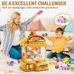 Large Claw Machine,Musical Electronic Arcade Game Console with Adjustable Sound Christmas Birthday Gift for Kids,Includes 30 Toys and 20 Surprise Eggs