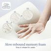 Memory Foam Cervical Pillow Ergonomic Orthopaedic Contour Neck Support Pressure Relief Shoulder Back Side Stomach Sleeper Cooling Cover Luxdream