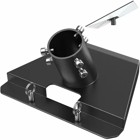 Starlink Pipe Adapter,360 Degree Adjustable Carbon Steel Starlink Pole Mount Fits 1In to 1.4In,Starlink Mount for Starlink Standard Dish V3