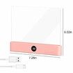 Smart Flat Book Light,Rechargeable LED Eye Protection Clear Full Page Light,LED Reading Book Night Light with 3 Colors & Timer,Page Lights (Pink)