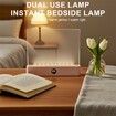 Smart Flat Book Light,Rechargeable LED Eye Protection Clear Full Page Light,LED Reading Book Night Light with 3 Colors & Timer,Page Lights (Pink)