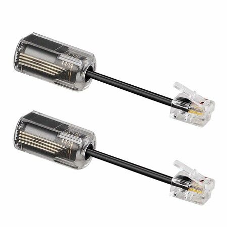 Telephone Cord Detangler 2 Pack Anti-Tangle Handset Cable Swivel 360 Degree Rotating Landline Untangler